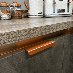 Brushed <b>Gold</b> Edge <b>Pull</b> Handle Solid Brass Cabinet <b>Drawer</b> Handle Wardrobe Kitchen Cupboard Modern Concealed Furniture <b>Pull</b> - Product Image 6