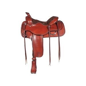 Sillín de caballo de montar occidental portátil de alta calidad último diseño sillines de doma occidental para cuero hecho por jinete precio al por mayor - Product Image 1