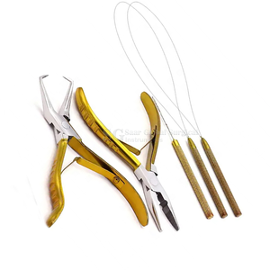 Pince à extensions de cheveux de couleur personnalisée, en acier inoxydable, kit d'outils de haute qualité pour extensions de cheveux, pinces de sectionnement des cheveux - Product Image 6