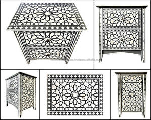 Juegos de taburetes de mesa de centro, gran oferta, taburete lateral con incrustaciones de hueso, alta calidad para sala de estar, artículo de decoración del hogar, taburete lateral con incrustaciones de hueso - Product Image 1