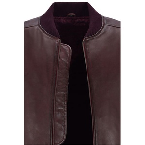 Chaqueta bomber de cuero para hombre, Estilo vintage, de piel de oveja auténtica, 2022 - Product Image 3