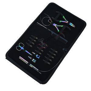 Kit d'outils professionnels pour extensions capillaires avec pinces à micro-anneaux, applicateur d'anneaux nano, peigne à queue et anneaux de sectionnement pour les doigts - Product Image 1