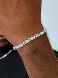 Wholesale Fine 925 <b>Silver</b> Iced out Tennis Chain Hip Hop Jewelry with CZ Necklace for <b>Men</b> Women for Engagement Party Anniversary - Product Image 4