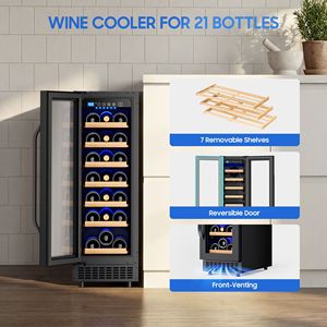 Frigorifero per Vino da 12 Pollici, da Incasso o Indipendente, con Capacità per 21 Bottiglie - Product Image 6