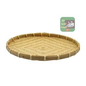 Direct Factory Price Bamboo Tray <b>Basket</b> Handmade Natural for USA Home Decor Market Wholesale <b>Cheap</b> Bulk Price Export - Product Image 3