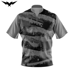 <b>Bowling</b> Quarter Zip Jersey for Men Printed Sportswear With Short Sleeve Custom Logo Short <b>Bowling</b> 1/4 Zip Jerseys 100% Polyester - Product Image 3