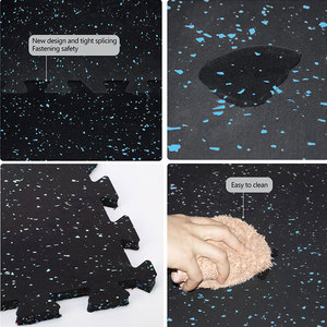 High Quality Rubber <b>Interlocking</b> Gym <b>Tiles</b> Fitness <b>Floor</b> Solution Rubber <b>Interlocking</b> Gym <b>Tiles</b> Durable And Long Lasting - Product Image 3