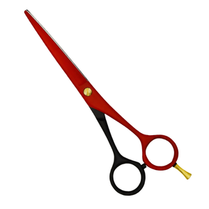 Ensemble professionnel de coupe et de texturisation des cheveux, ciseaux de barbier rouges et noirs de 6 pouces, ciseaux de salon en acier inoxydable, poignée ergonomique - Product Image 3