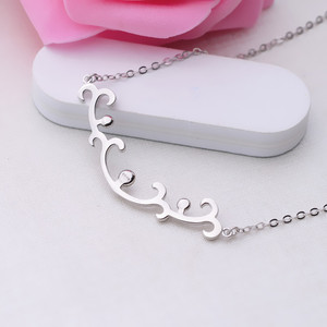 Collier pendentif simple multi-perles en argent S925 pour bijoux DIY avec 5-7 perles pour clavicule 300 - Product Image 5