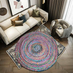 Big Jute Modern Handmade Non-Slip Eco-Friendly Reversible <b>Washable</b> <b>Rug</b> for <b>Kitchen</b> Bedroom Living Room - Product Image 1