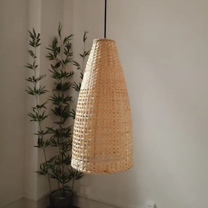 Natural Bamboo Hanging Pendant <b>Light</b> for Home <b>Decoration</b> Cafes Resorts and Hospitality Interior Projects - Product Image 1