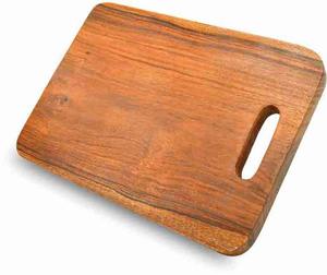 Tabla de Cortar de Madera de Acacia Premium Ecológica para Uso Diario, Duradera, para Servir Pan y Alimentos, Ideal para Fiestas - Product Image 1
