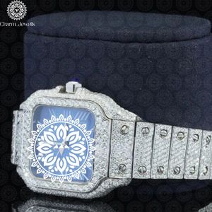 Montre de luxe pour femme Charm Jewells, boîtier en acier inoxydable, cadran analogique en verre, bouton poussoir, fermoir caché, mouvement mécanique automatique 40 mm - Product Image 2