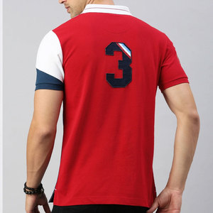 Camiseta Polo de Algodón de Primera Calidad, Cómoda, de Manga Corta, Color Rojo, Corte Regular, Ligera, Transpirable, Informal, a la Moda - Product Image 6