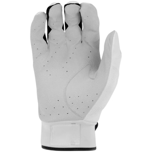 Gants de frappeur personnalisés légers en Spandex/Polyester blancs et noirs pour droitiers, adultes, paires, pour baseball et softball - Product Image 4