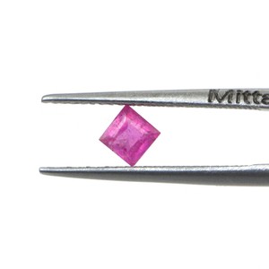 Rubis naturels de Bangkok, carrés calibrés de 5 mm, pierres précieuses de rubis naturelles facettées, prêtes à l'emploi pour la fabrication de bijoux - Product Image 2