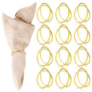 Anneaux de serviette en laiton massif de qualité supérieure, faits à la main, accessoires de table décoratifs pour hôtel, mariage, événement et décoration de table moderne - Product Image 3