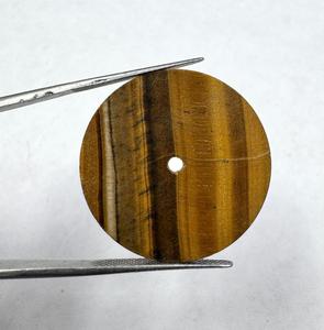 A K Gems Natural Tiger Eye Gemstone 28.50mm 1.50mm Cabochon <b>Cut</b> Watch Dial & Face NH35 Movements GMC-1801 Model Watch Making - Product Image 2