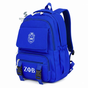 Zeta Phi Beta Sorority Backpack Stylish Bookbag Durable Cordura <b>Rucksack</b> <b>Fashion</b> Student Backpack Outdoor Hiking Daypack - Product Image 2