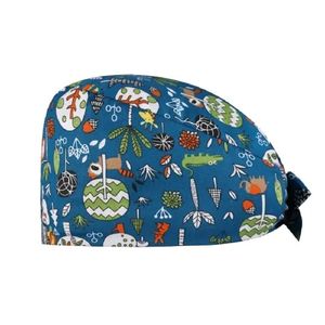 Chapeau d'infirmière fiable, réglable avec lien à nouer, bonnet chirurgical respirant, couvre-chef médical pour infirmières, médecins et personnel de santé - Product Image 5