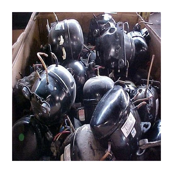 Wholesale High-quality 100% Used Fridge and AC Compressor Scrap HMS Grade Metal Electronic Components for AC and Fridge
