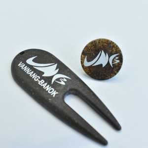 Meilleures ventes : Marqueur de balle de golf en plastique écologique personnalisé avec logo imprimé, marqueur de balle bio-café fabriqué au Vietnam - Product Image 2