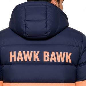 Veste matelassée personnalisée pour homme, couleur unie, à capuche, épaisse, matelassée, fermeture éclair sur le devant, décontractée, qualité supérieure - Product Image 5