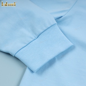 T-shirt bleu de luxe personnalisé en gros, autocollant Mario, ODM OEM fabriqué, 100% coton, manches longues, décontracté, pour bébés garçons, OEKO-TEX - Product Image 5