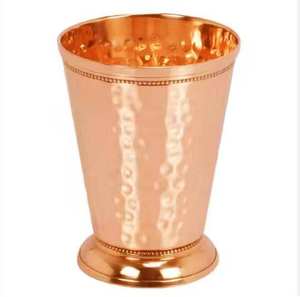 Mug à Moscow Mule en cuivre martelé |   Coupe à cocktail en cuivre massif |   Mug en cuivre de 16 oz pour bar et restaurant, ensemble de mugs en cuivre en gros - Product Image 3