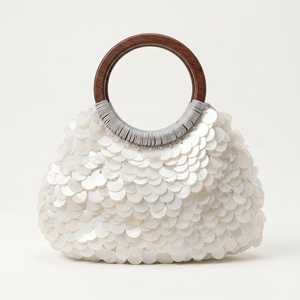 กระเป๋าถือทำมือจากอินเดีย ยี่ห้อ MS Handicraft รับรองคุณภาพ ประดับลูกปัดแก้วหลากสี ดีไซน์สั่งทำได้ พร้อมหูหิ้วแบบถือได้ เหมาะสำหรับใช้ในชีวิตประจำวัน - Product Image 3