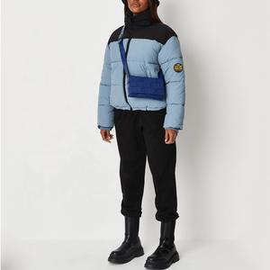 Veste matelassée en Polyester pour femme, manteau matelassé, chaud à capuche, hiver - Product Image 6