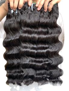 Haute qualité 100% vierge vietnamien Remy Extensions de cheveux humains océan ondulé corps modèle wefted faisceaux de cheveux du Vietnam - Product Image 4