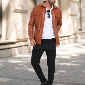 Customized Design <b>Leather</b> <b>Jacket</b> Hot Selling <b>Leather</b> <b>Jacket</b> Winter Best Material <b>Leather</b> <b>Jacket</b> For Sale - Product Image 3