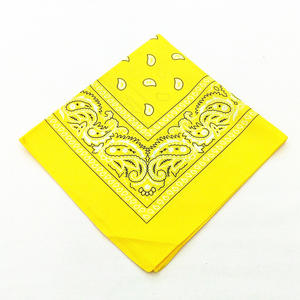 Bandanas carrés en coton 100% imprimés sur mesure, motifs unis et à pois, respirants, utilisables en toutes saisons, foulard en coton imprimé - Product Image 3