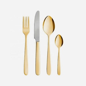 ชุดเครื่องใช้บนโต๊ะอาหารสแตนเลสสีทองมีดีไซน์ที่เป็นเอกลักษณ์ตะเกียบสีชมพูทันสมัย - Product Image 2