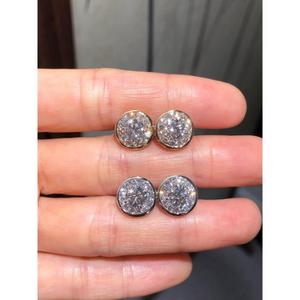 14K White Gold 1.60ct Round Lab Grown Diamond Stud <b>Earrings</b>, Elegant Minimal Diamond Studs for Everyday Wear Jewelry - Product Image 1