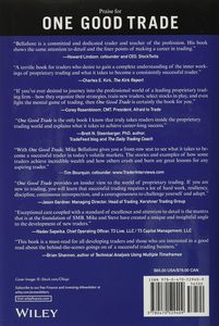 หนังสือปกแข็งภาษาอังกฤษเรื่อง "One Good Trade" โดยไมค์ เบลลาฟิโอเร หนังสือเกี่ยวกับความสำเร็จและการวิเคราะห์ตลาด - Product Image 6