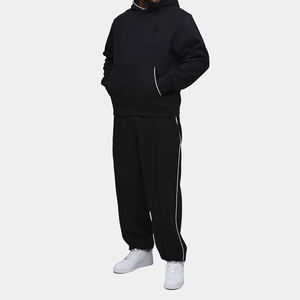 Nouvelle Collection Survêtements Oversize : Sweat à Capuche Brodé B à Passepoil et Pantalon de Jogging Oversize - Product Image 1