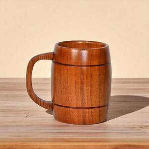 แก้วกาแฟไม้พรีเมียม แก้วน้ำไม้ทำมือ เป็นมิตรกับสิ่งแวดล้อม สำหรับเครื่องดื่มร้อนและเย็น และตกแต่งโต๊ะสไตล์เรียบง่าย - Product Image 4