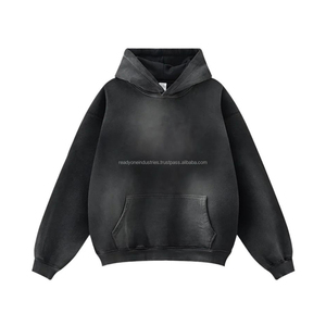 Logo personnalisé Sweat à capuche pur coton de haute qualité pour hommes Sportswear Sweat à capuche super large Sweat à capuche unisexe - Product Image 6