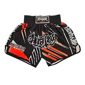 Shorts de entrenamiento de Muay Thai de alta calidad, tela satinada, diseño personalizado, transpirables, ligeros, cintura elástica, ropa de gimnasio para hombres y mujeres - Product Image 2