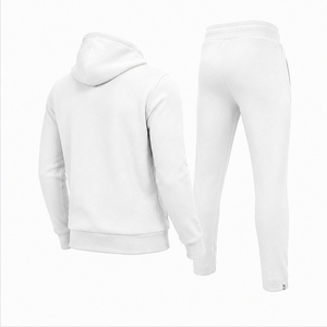 Premium Men Cotton <b>Polyester</b> <b>Hoodie</b> and Sweatpants Set Lightweight Athletic Tracksuit Sports Apparel - Product Image 5