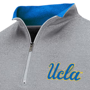 UCLA Bruins Custom <b>Men</b>’s Quarter Zip <b>Pullover</b> <b>Jacket</b> Lightweight Sports Training Top OEM Wholesale <b>Jacket</b> - Product Image 4
