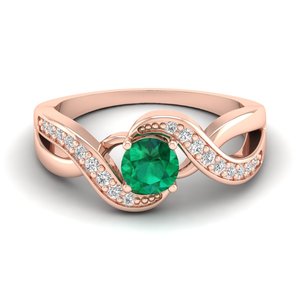 Anillo de Compromiso REYES con Esmeralda de Corte Redondo de Alta Calidad de 0.84 Quilates, Minimalista, Oro de 14K, Certificado GRA, Joyería de Moissanita - Product Image 5