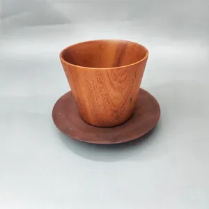 Tazas de madera natural de alta calidad para café, té y leche-Tazas hechas a mano al por mayor para fiestas - Product Image 5