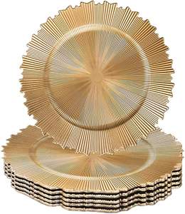 Assiette de Présentation Moderne en Acier Inoxydable pour Table de Dîner Vintage avec Décoration Centrale Élégante et Intemporelle, Écologique - Product Image 1