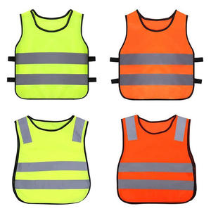 Chaleco de Seguridad Reflectante de Alta Visibilidad para Niños, Ropa de Seguridad Vial de Poliéster para Niños, Venta al Por Mayor OEM - Product Image 2