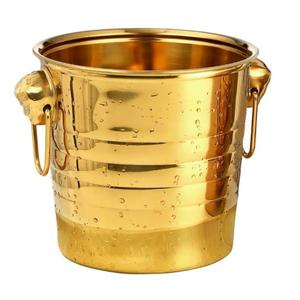 Seau à champagne en acier inoxydable de haute qualité, seaux à glace, accessoires de bar et de vin, seau à champagne en acier inoxydable pour les fêtes - Product Image 6