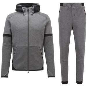 Men's Hooded Casual Solid <b>Tracksuit</b>-Soft Fabric Flexible Fitting Durable <b>Stitching</b> Comfortable Feel for Training Workouts - Product Image 1