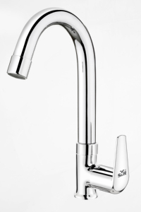 Modern Swan Neck <b>Tap</b> Chrome Plated Brass High Arc Kitchen Sink Faucet Deck Mounted Water <b>Tap</b> Premium Use - Product Image 3